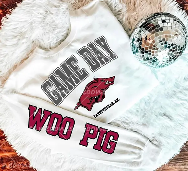 Baby Woo Pig Romper and Adult Sweatshirt
