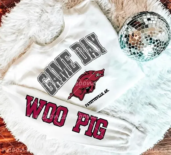 Baby Woo Pig Romper and Adult Sweatshirt