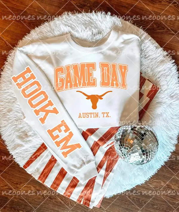 Baby Game Day Romper and Adult Sweatshirt