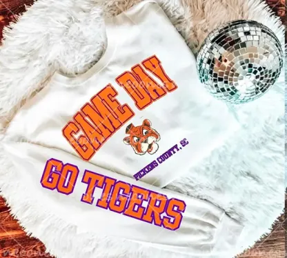 Baby Game Day Romper and Adult Sweatshirt