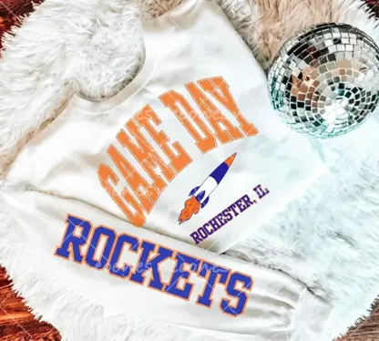 Baby Rockets Romper and Adult Sweatshirt