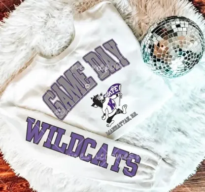 Baby Wild Cats Romper and Adult Sweatshirt