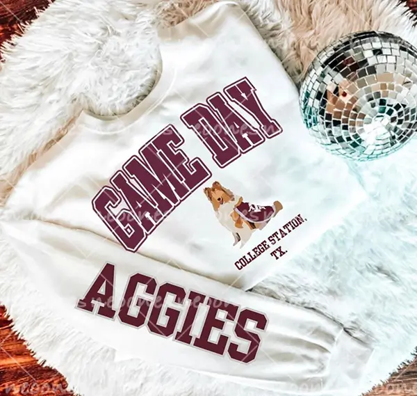 Baby Aggies Romper and Adult Sweatshirt