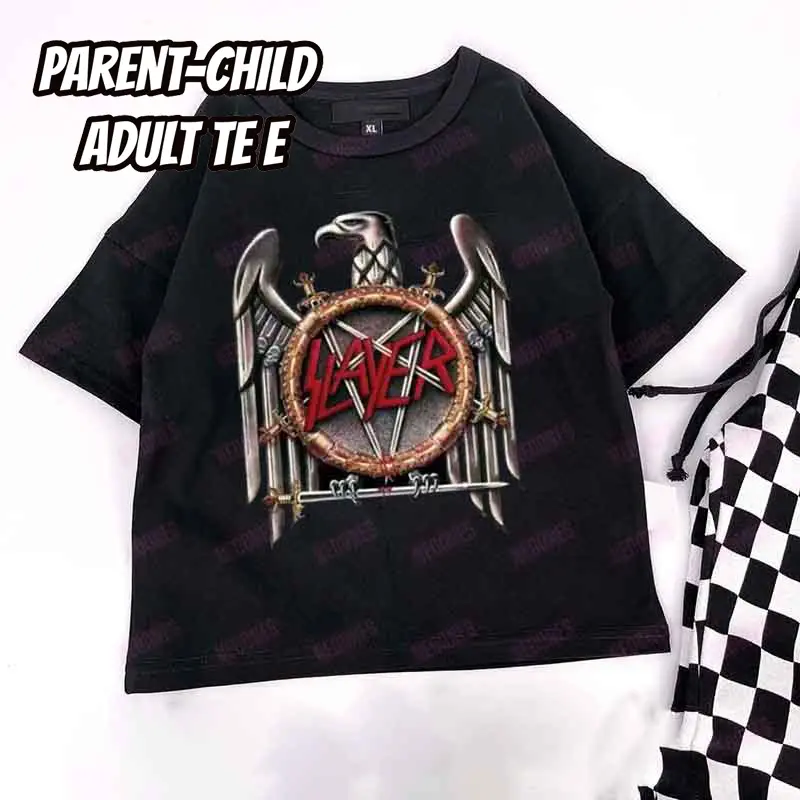 Baby Print Romper and Adult Tee