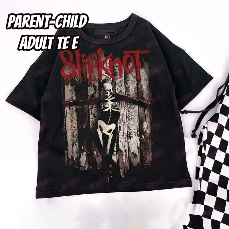 Baby Print Romper and Adult Tee