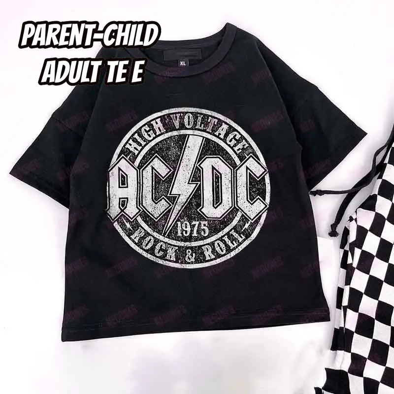 Baby Print Romper and Adult Tee