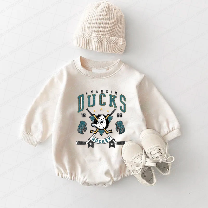 Baby Romper Anaheim Ducks And Adult T-Shirt