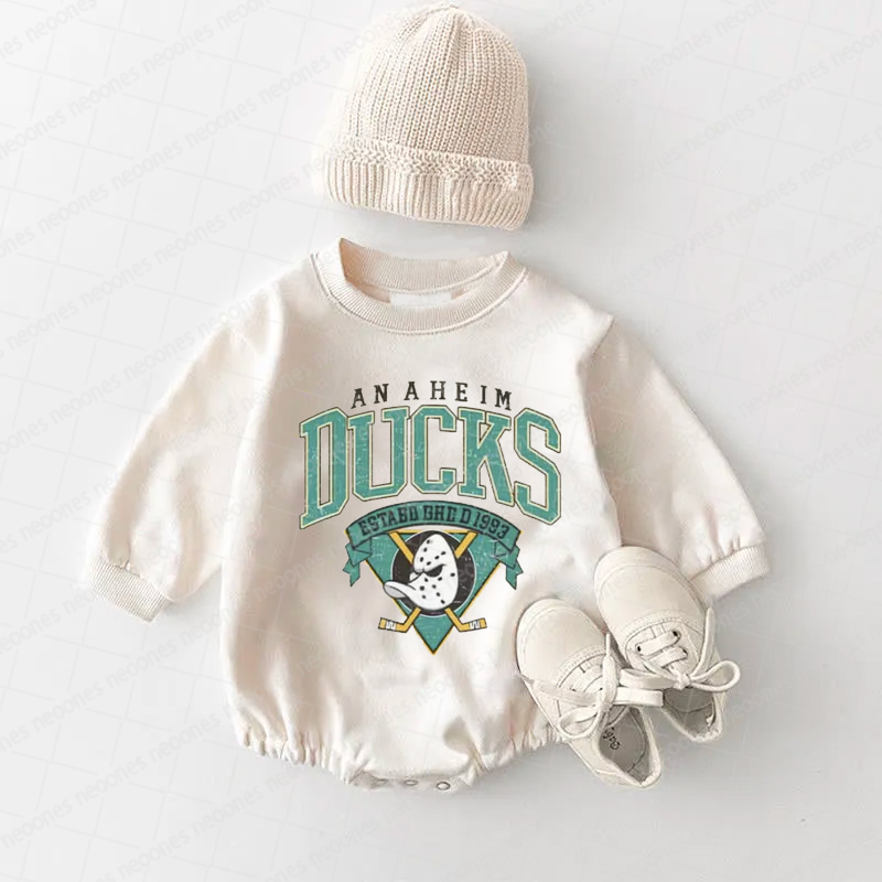 Baby Romper Anaheim Ducks And Adult T-Shirt