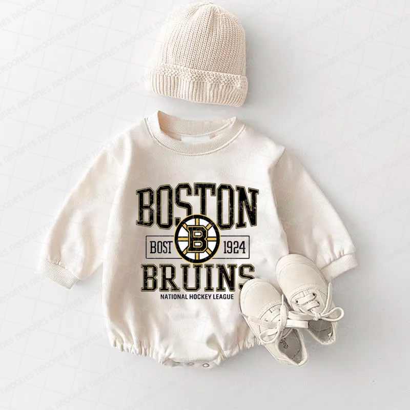Baby Romper Boston Bruins And Adult T-Shirt