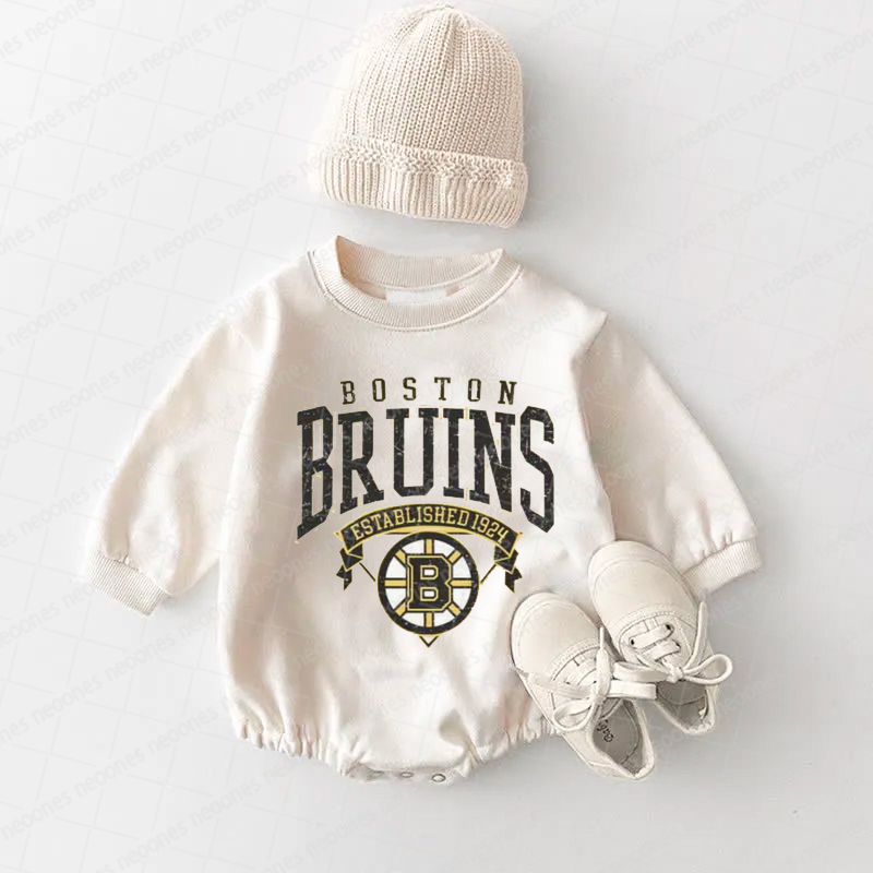 Baby Romper Boston Bruins And Adult T-Shirt