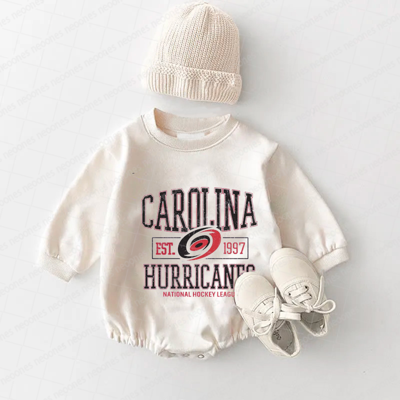 Baby Romper Carolina Hurricanes And Adult T-Shirt