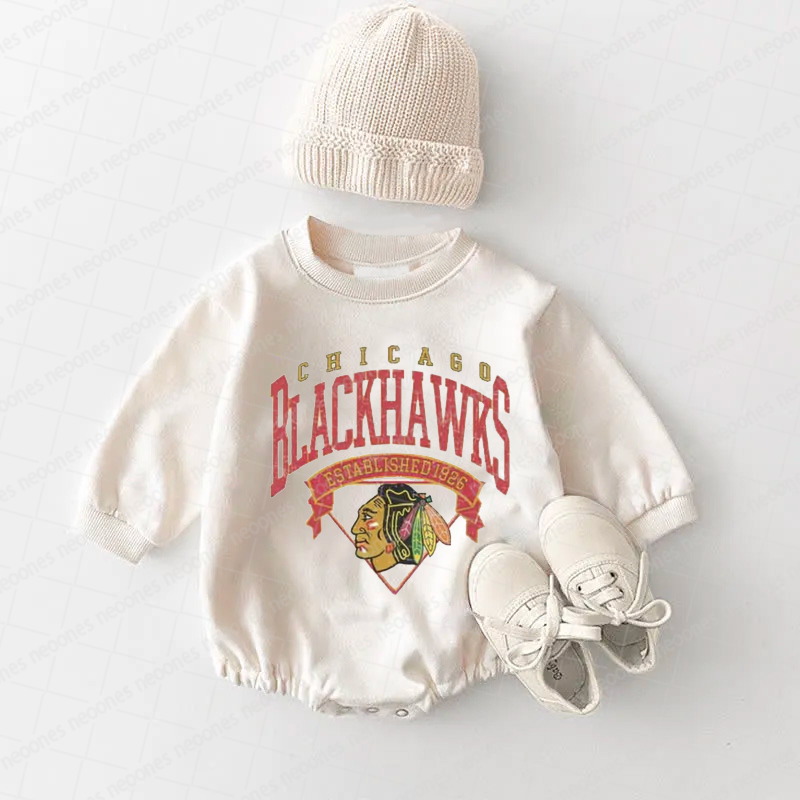 Baby Romper Chicago Blackhawks And Adult T-Shirt