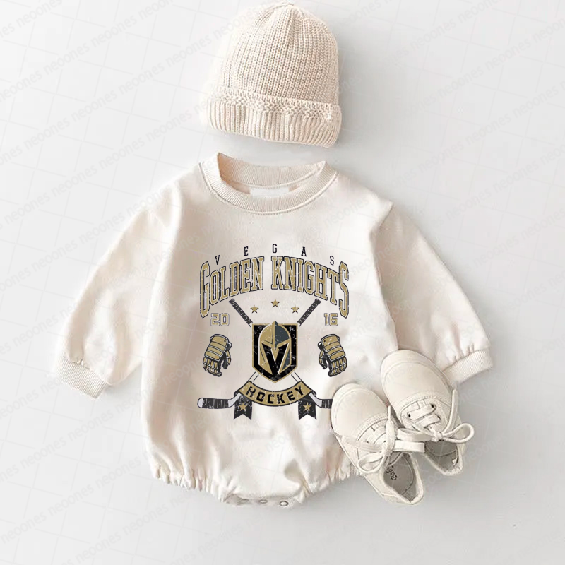 Baby Romper Golden Knights And Adult T-Shirt