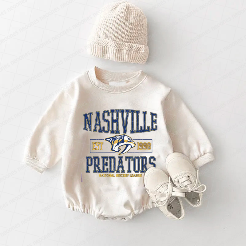 Baby Romper Nashville Predators And Adult T-Shirt