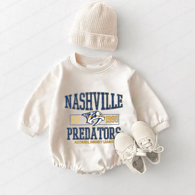 Baby Romper Nashville Predators And Adult T-Shirt
