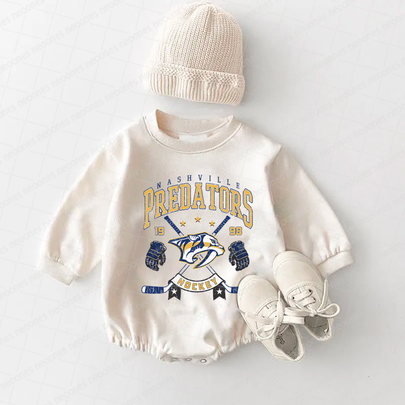 Baby Romper Nashville Predators And Adult T-Shirt