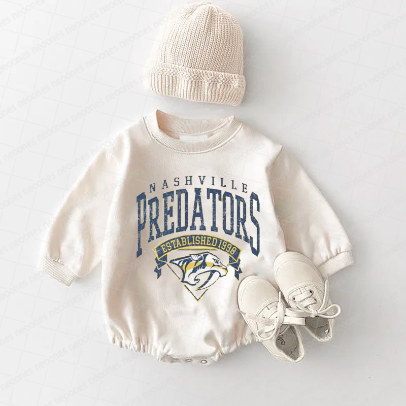 Baby Romper Nashville Predators And Adult T-Shirt
