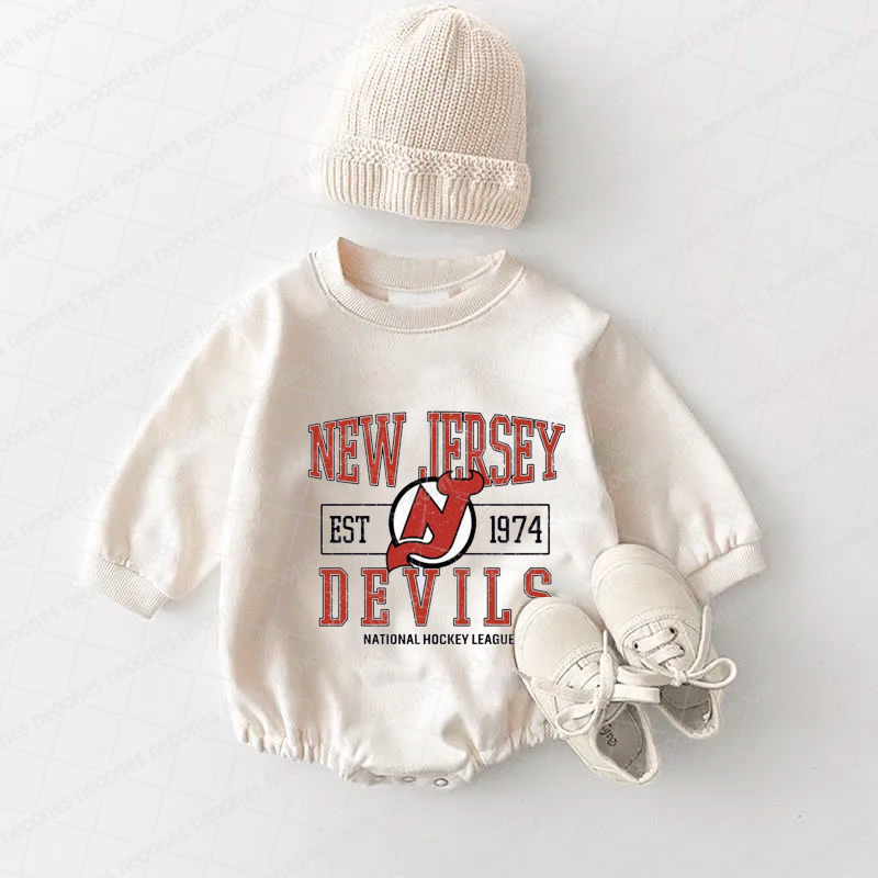 Baby Romper New Jersey Devils And Adult T-Shirt