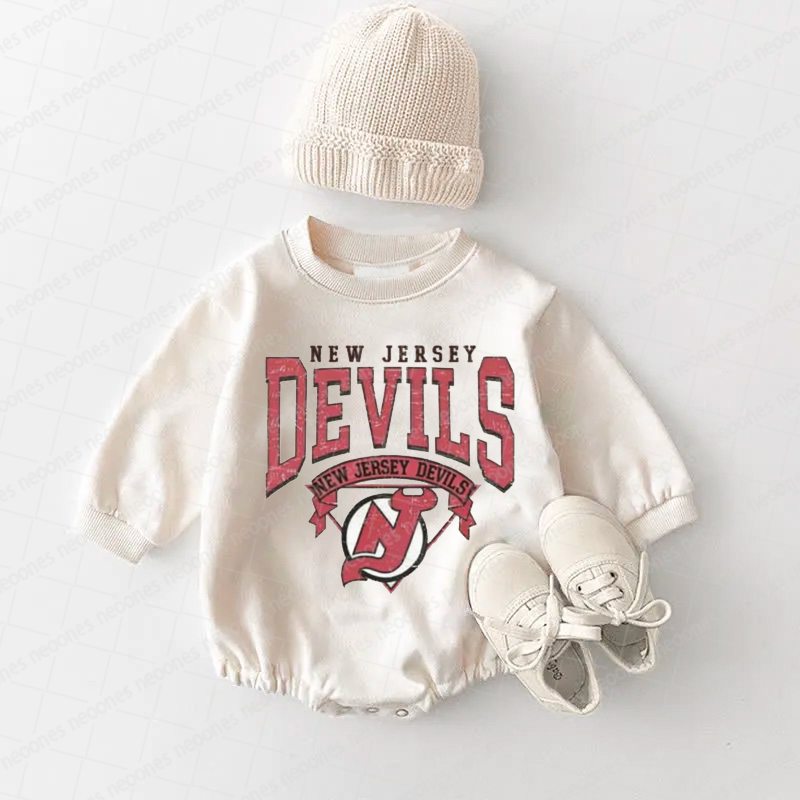 Baby Romper New Jersey Devils And Adult T-Shirt