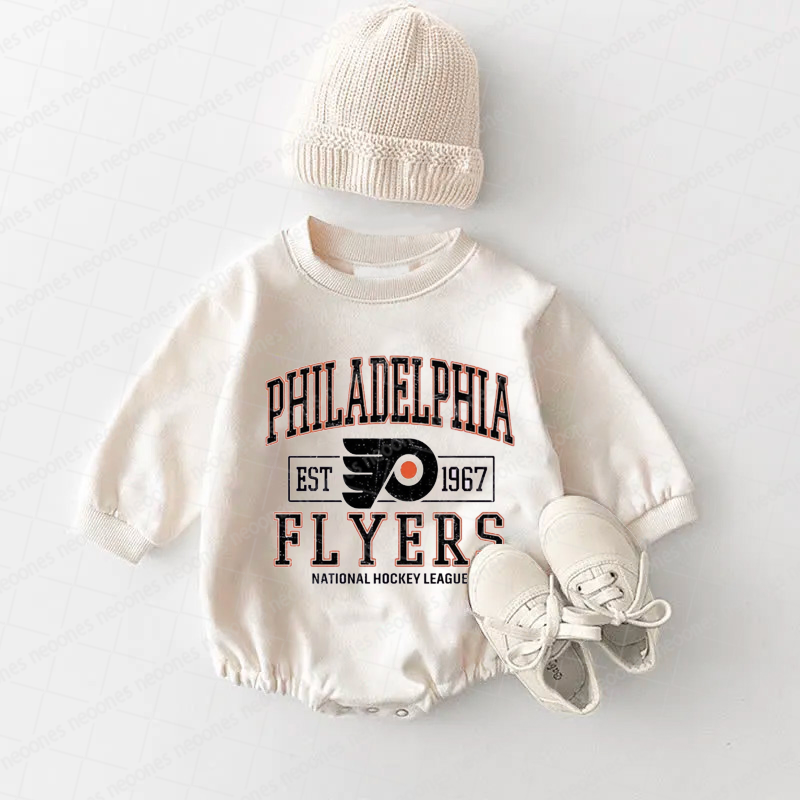 Baby Romper Philadelphia Flyers And Adult T-Shirt