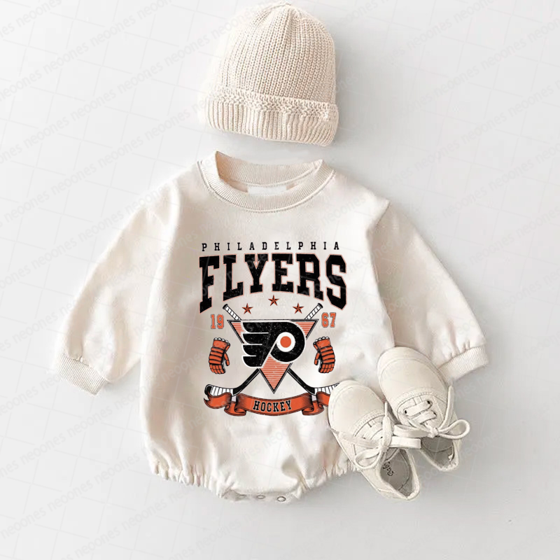 Baby Romper Philadelphia Flyers And Adult T-Shirt
