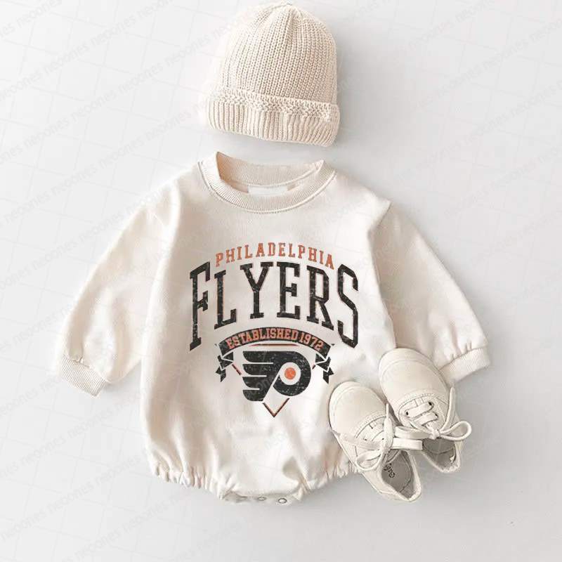 Baby Romper Philadelphia Flyers And Adult T-Shirt
