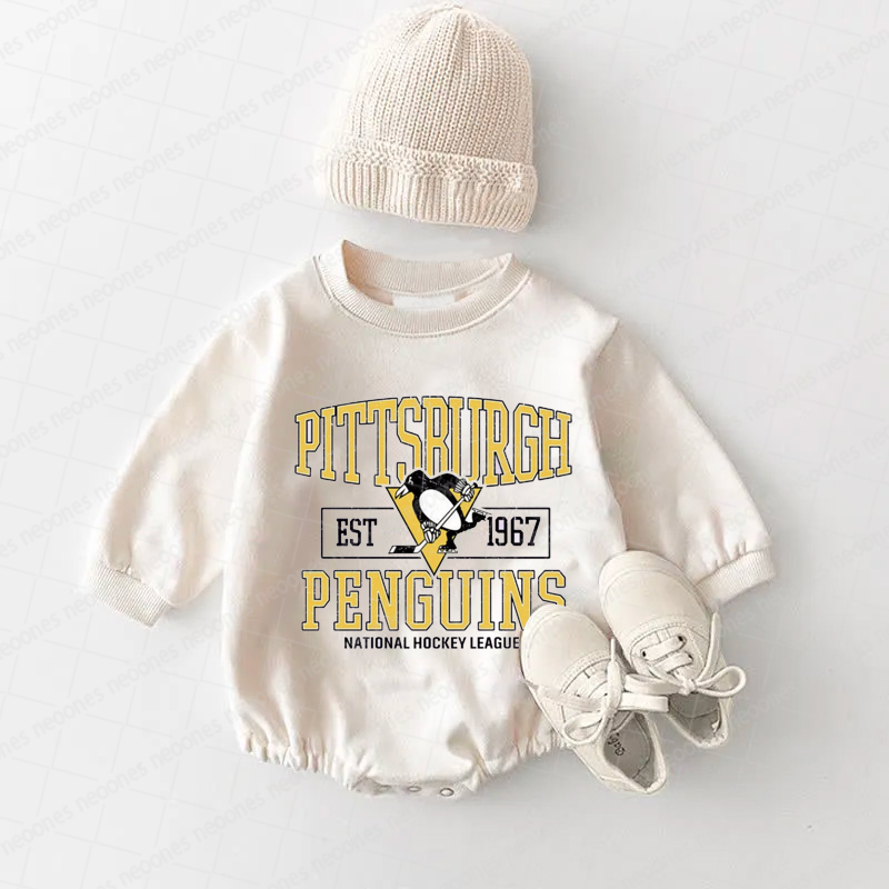 Baby Romper Pittsburgh Penguins And Adult T-Shirt