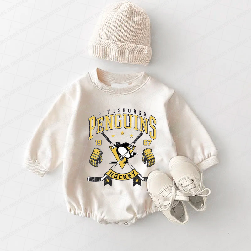 Baby Romper Pittsburgh Penguins And Adult T-Shirt