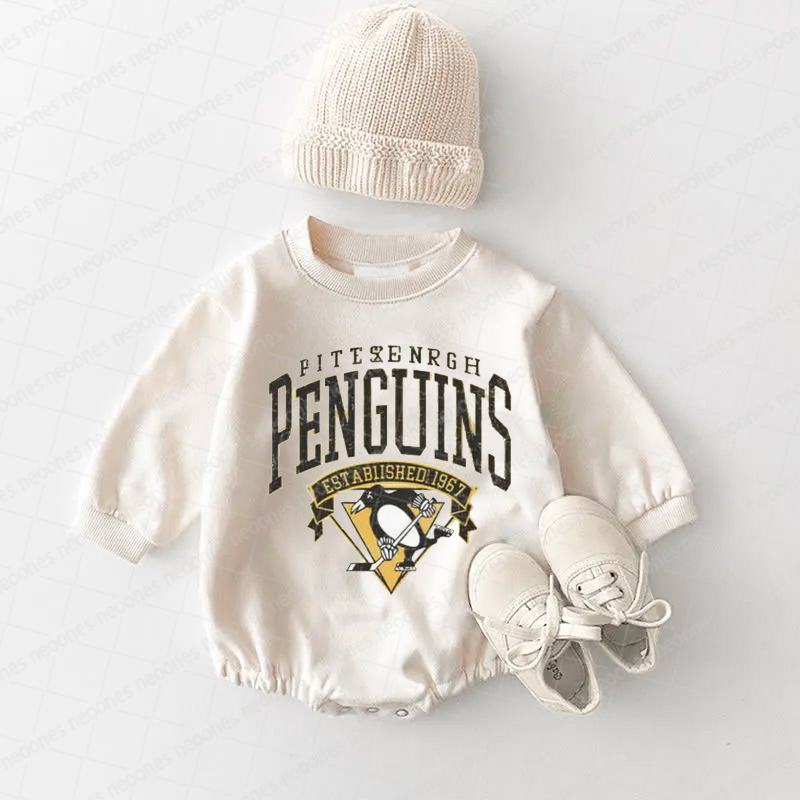 Baby Romper Pittsburgh Penguins And Adult T-Shirt