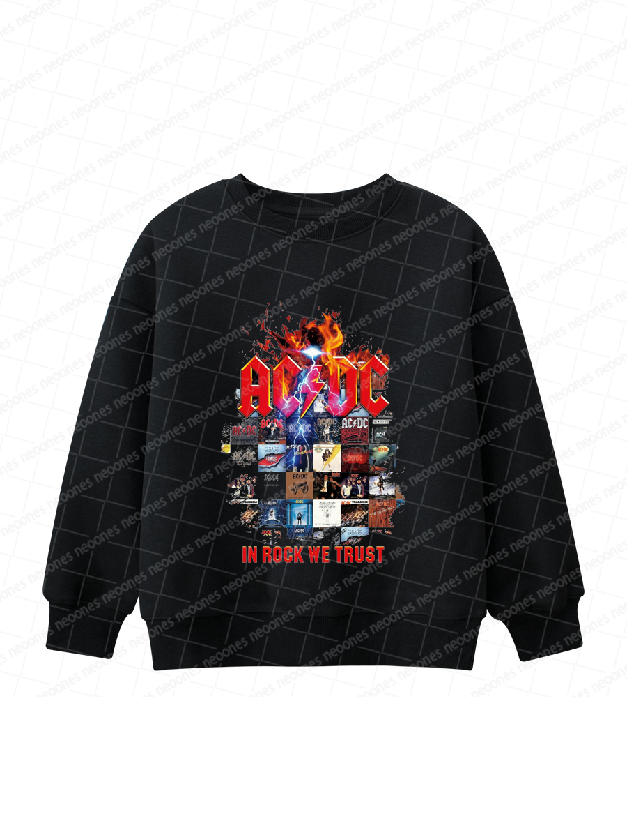 AC/DC Band Romper And Matching Adult Hoodie