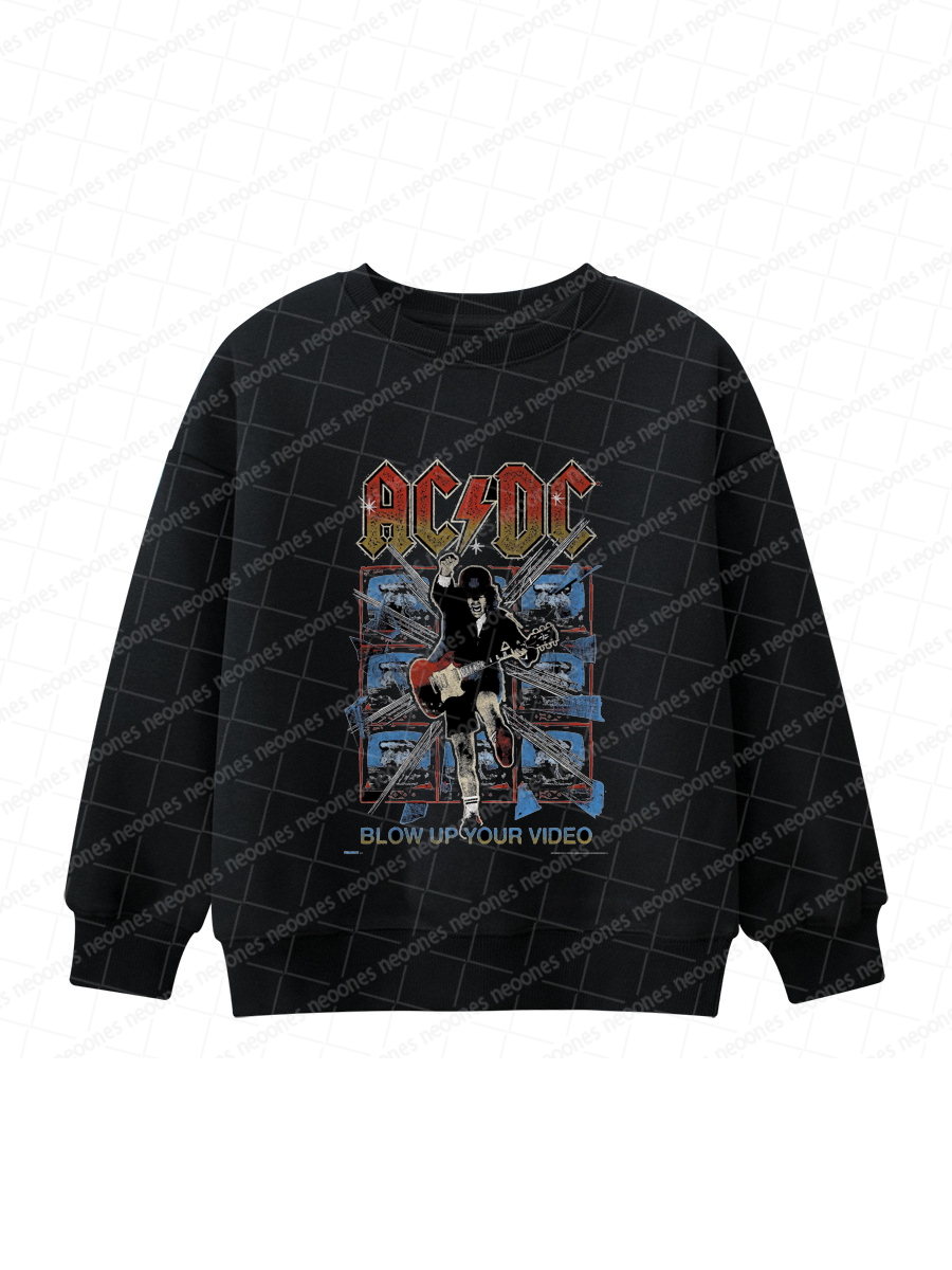 AC/DC Band Romper And Matching Adult Hoodie