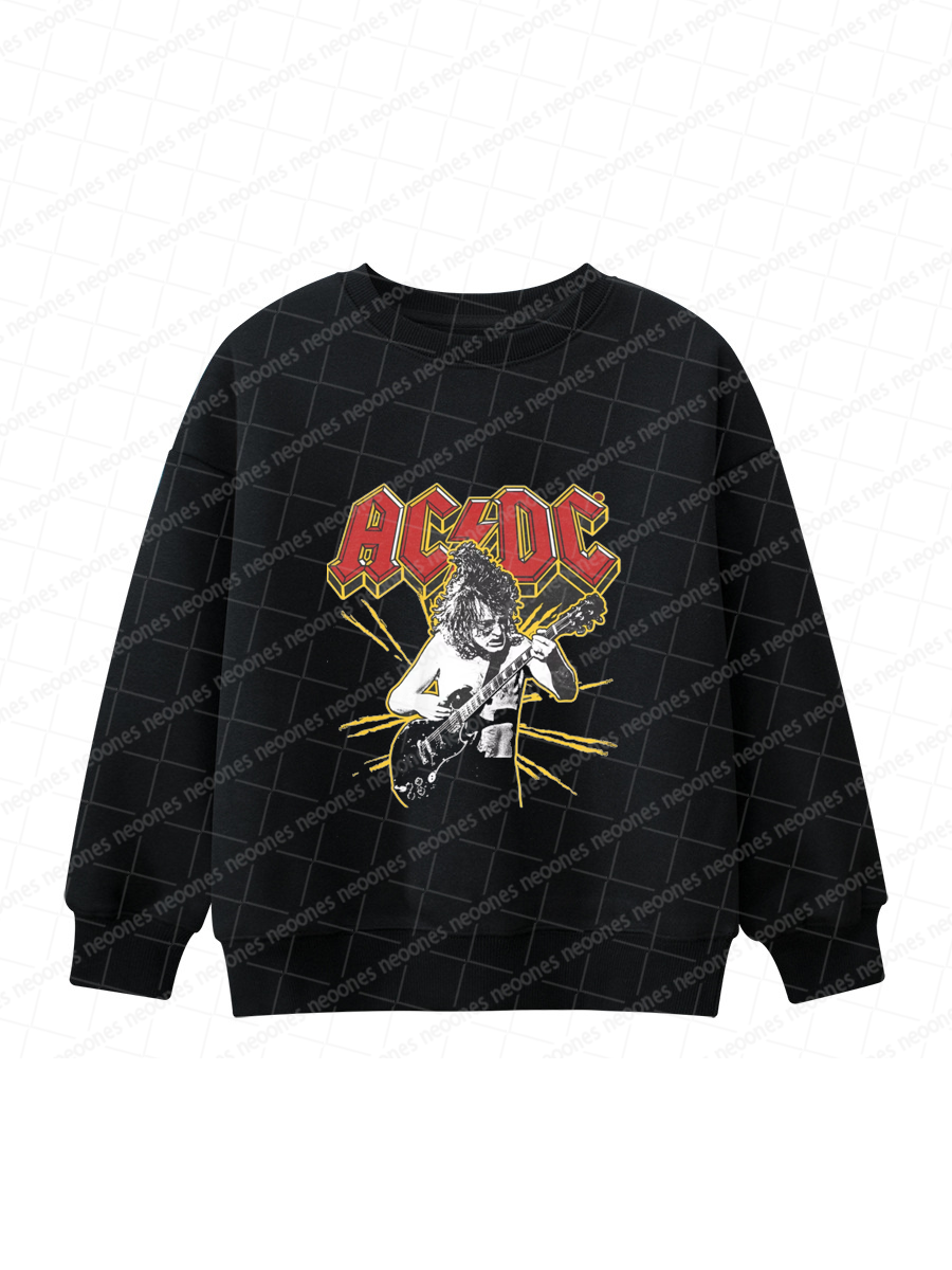 AC/DC Band Romper And Matching Adult Hoodie