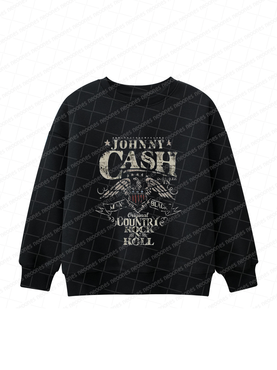 Johnny Cash Band Romper And Matching Adult Hoodie