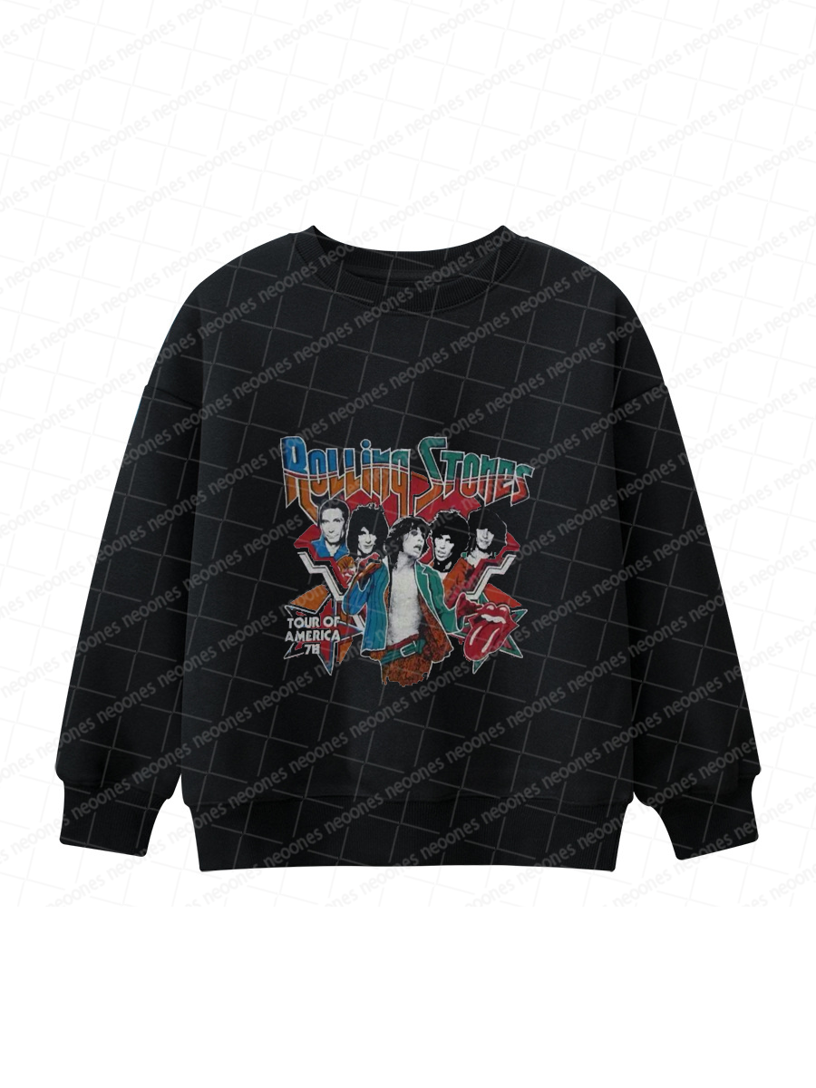 Rolling Stones Band Romper And Matching Adult Hoodie