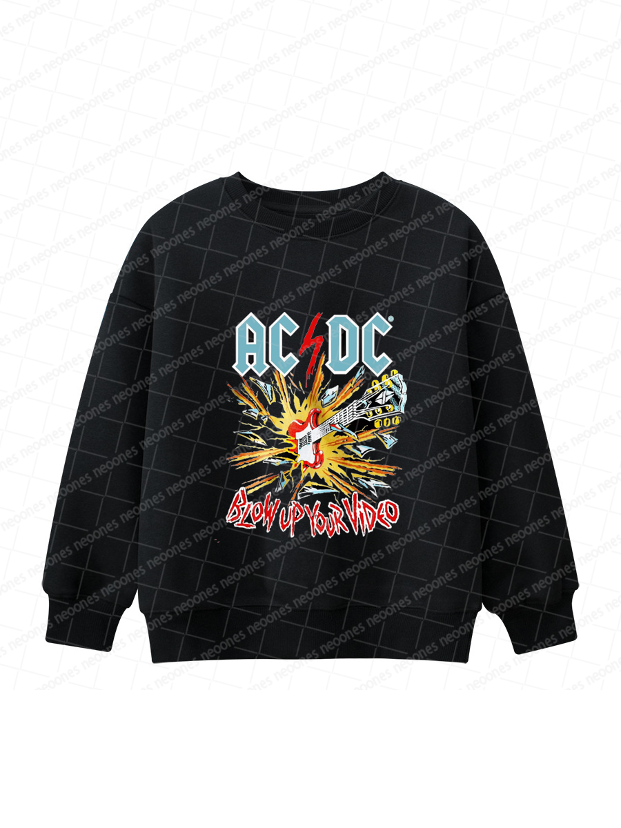 AC/DC Band Romper And Matching Adult Hoodie