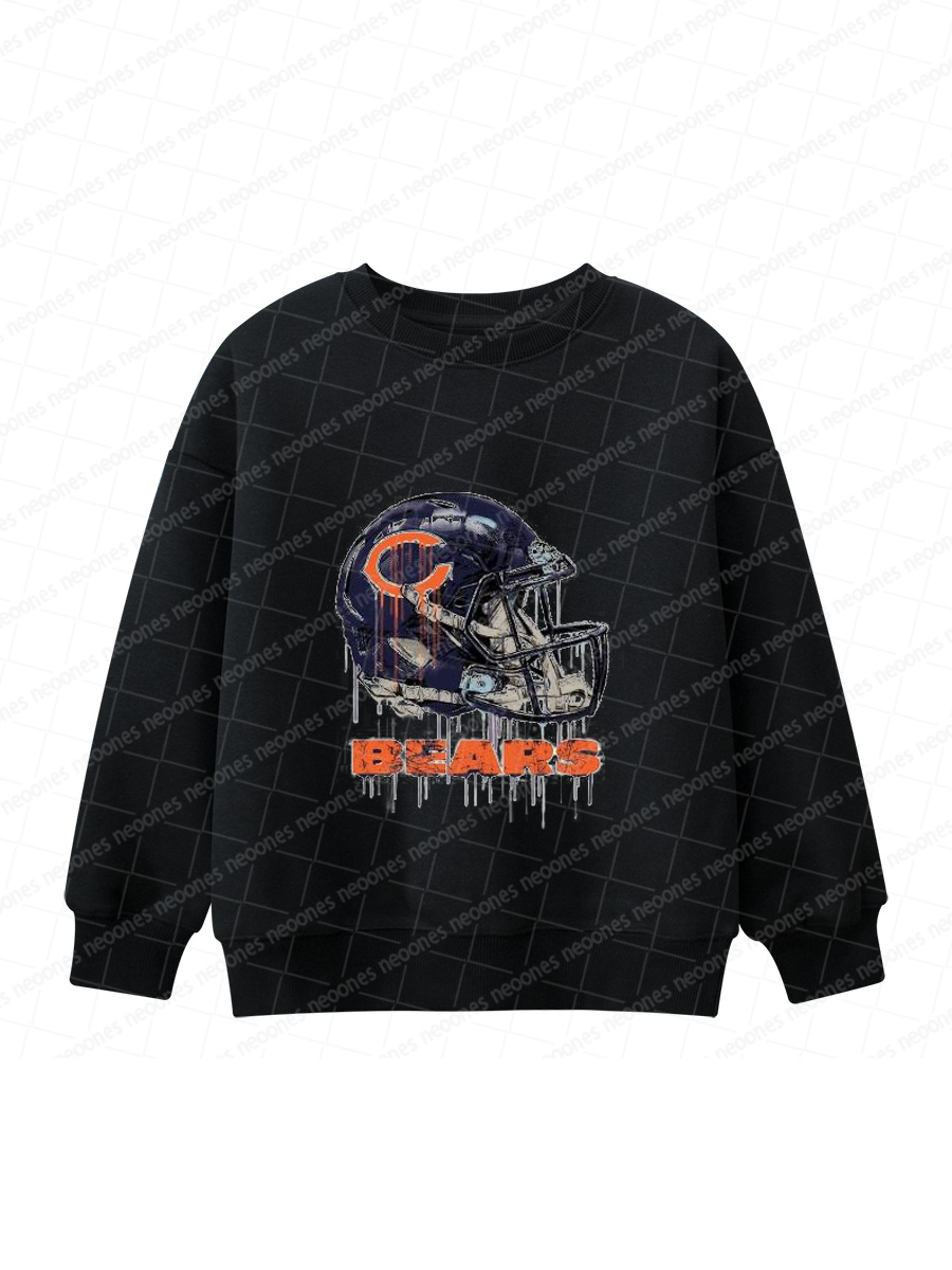 Chicago Bears Baby Game Day Romper and Adult Sweatshirt