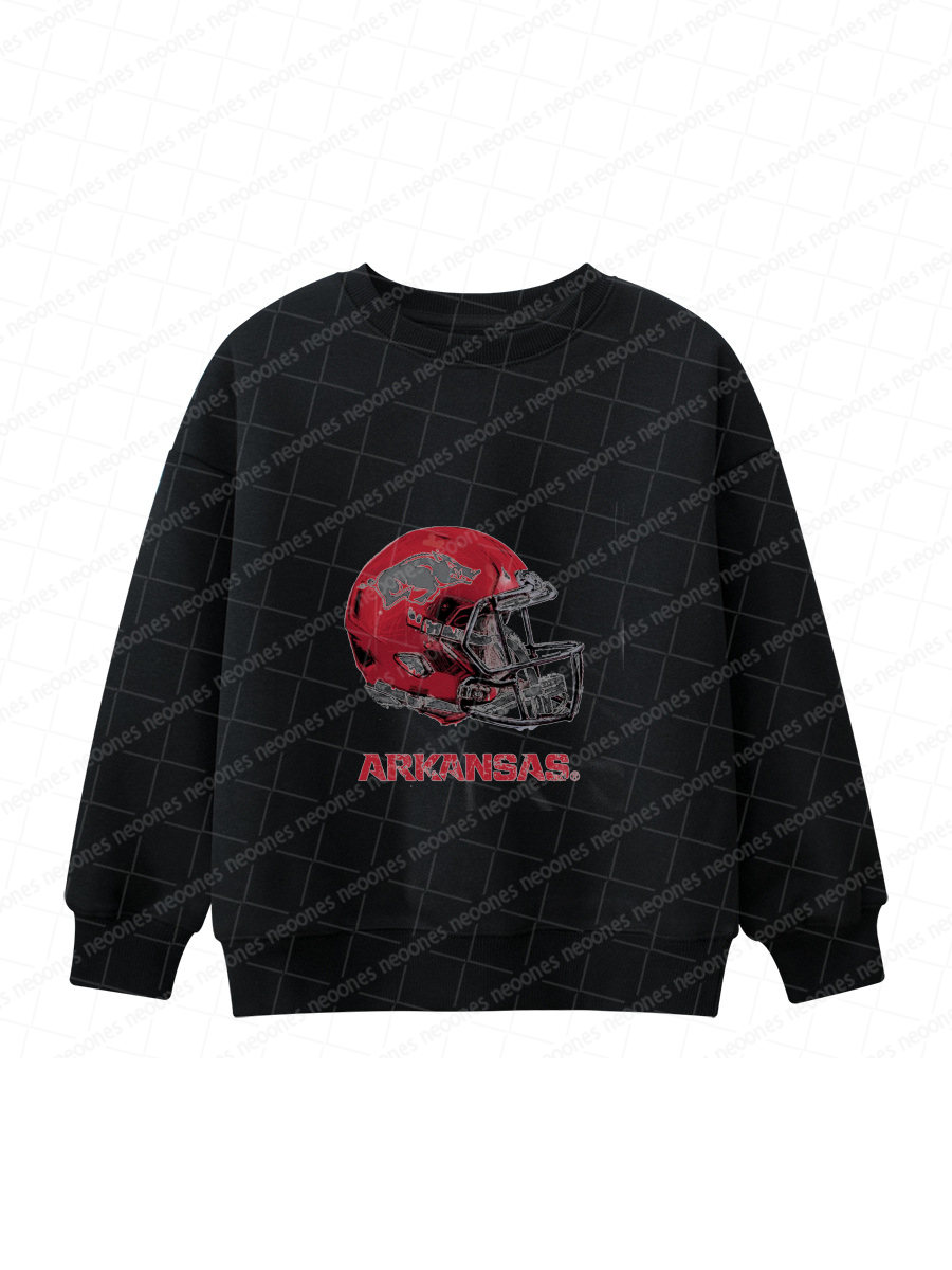 University of Arkansas Baby Game Day Romper and Adult Sweatshirt