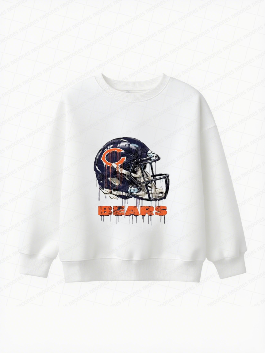 Chicago Bears Baby Game Day Romper and Adult Sweatshirt