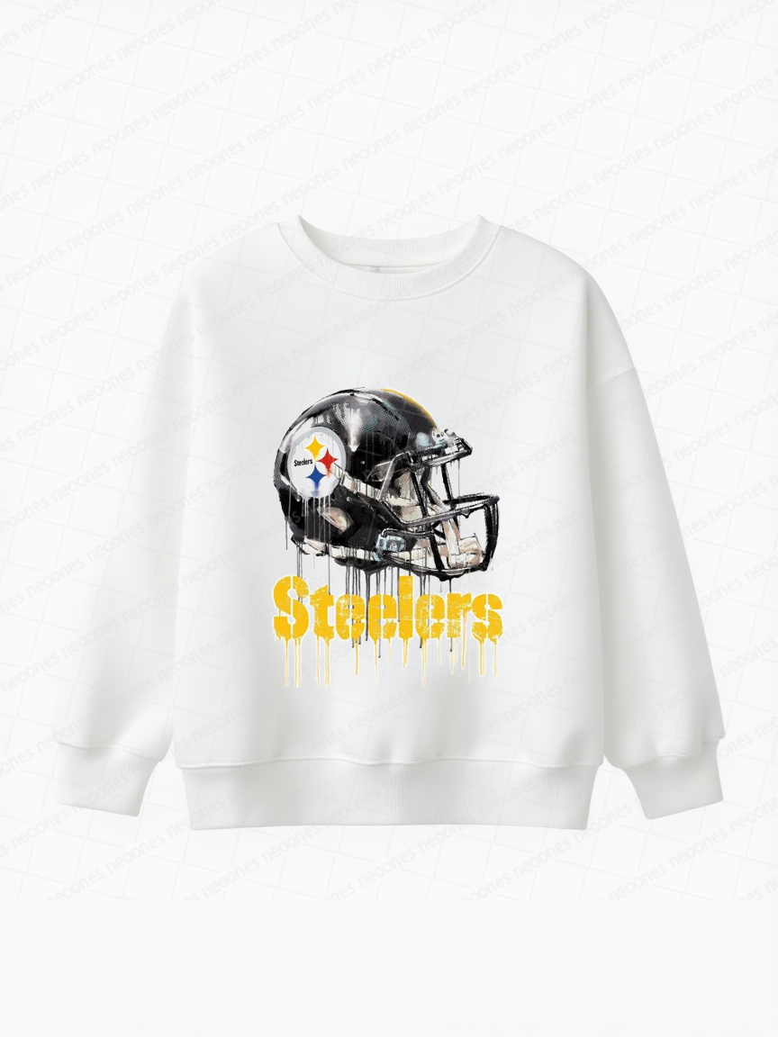 Pittsburgh Steelers Baby Game Day Romper and Adult Sweatshirt