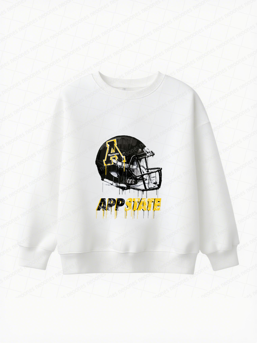 Appalachian State University Baby Game Day Romper and Adult Sweatshirt
