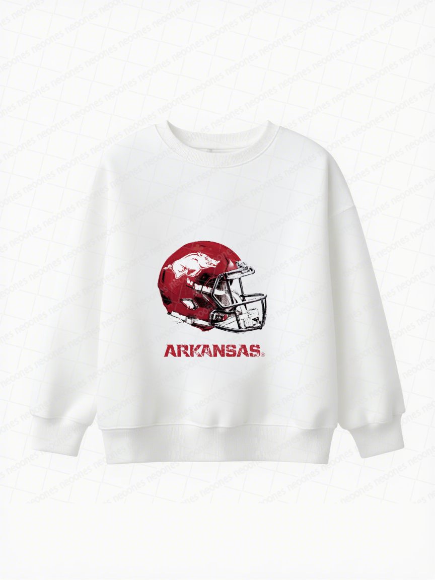 University of Arkansas Baby Game Day Romper and Adult Sweatshirt
