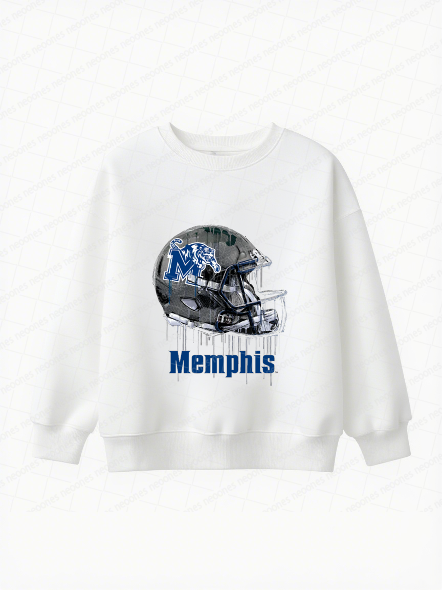 Memphis Tigers Baby Game Day Romper and Adult Sweatshirt