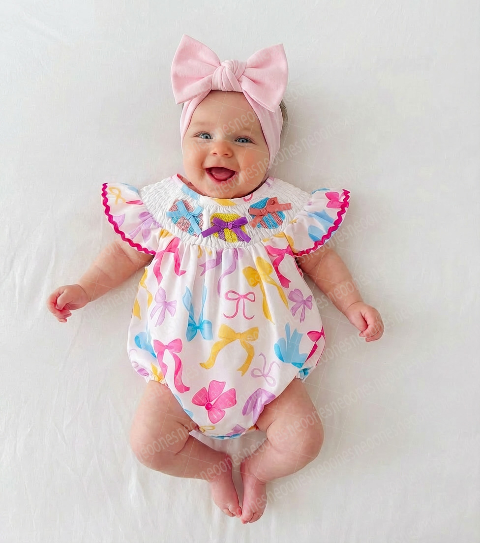 Baby Girl Bow Romper