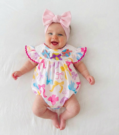Baby Girl Bow Romper