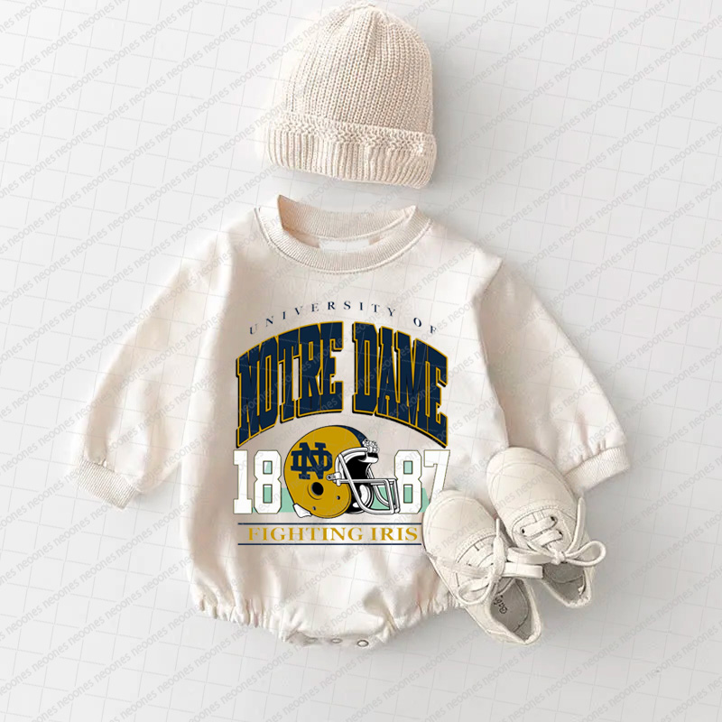Baby Foot Ball Romper And Matching Adult Hoodie