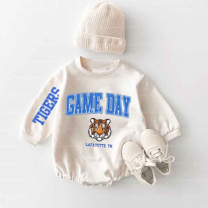 Baby Tigers Romper and Adult Sweatshirt