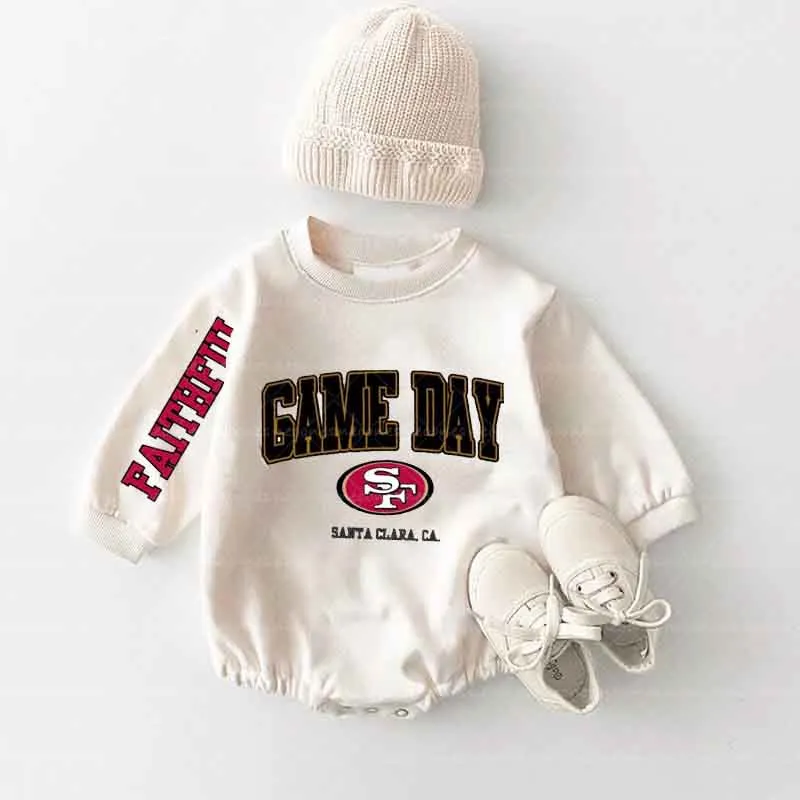 Baby football Romper and Adult Sweatshirt