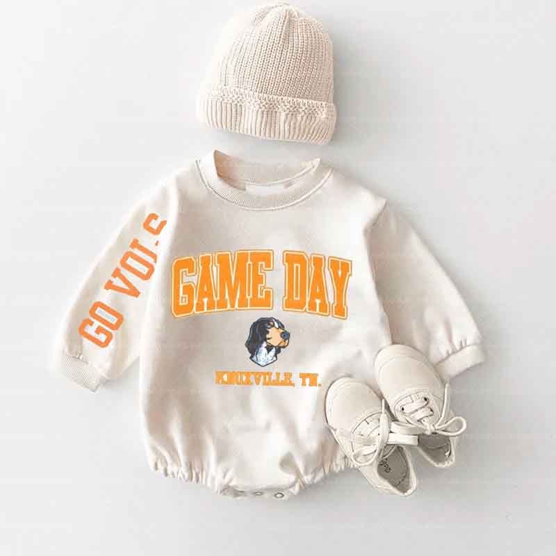 Baby Game Day Romper and Adult Sweatshirt