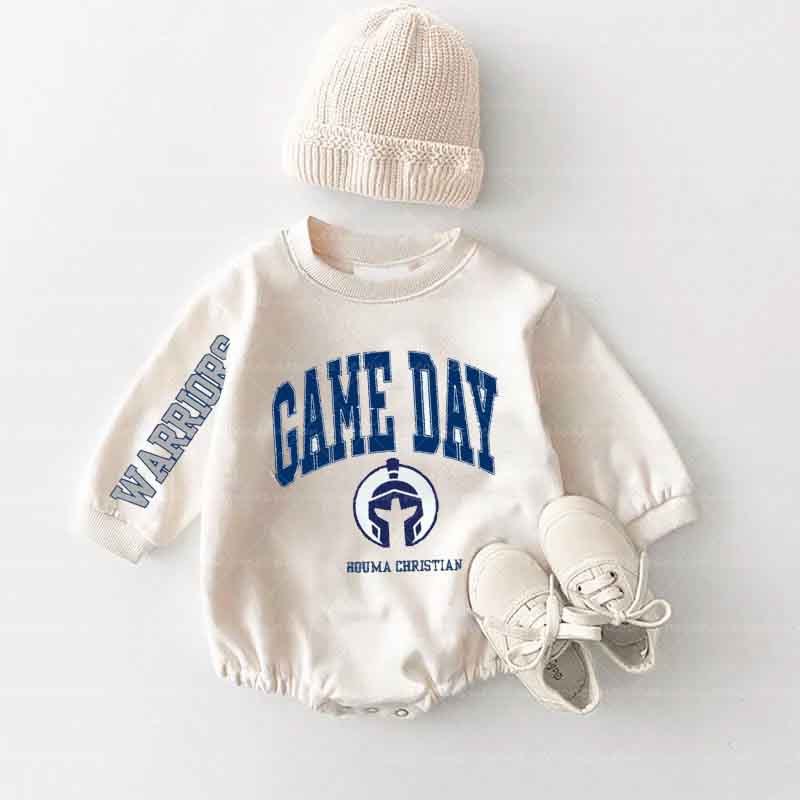 Baby Game Day Romper and Adult Sweatshirt