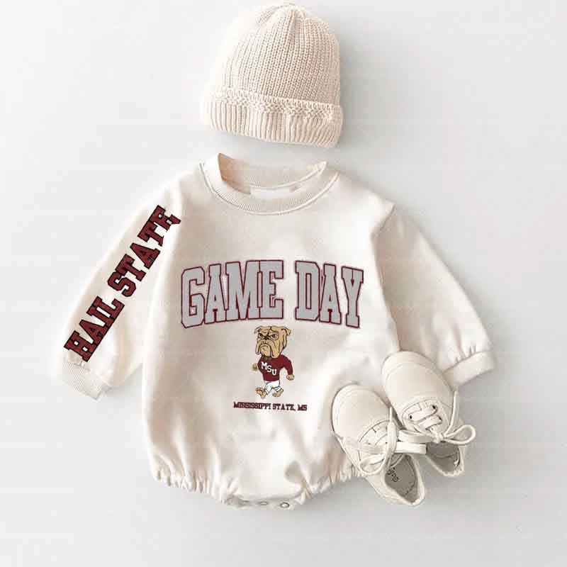 Baby Game Day Romper and Adult Sweatshirt